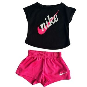 Nike  2 Piece Short  Set Toddler Girl Size 18M